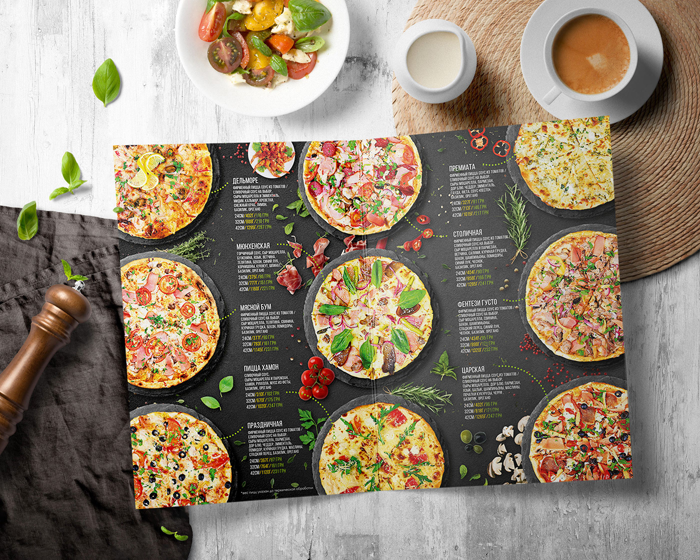 burger Food  food package healthy food menu menu design package Pizza restaurant Sushi