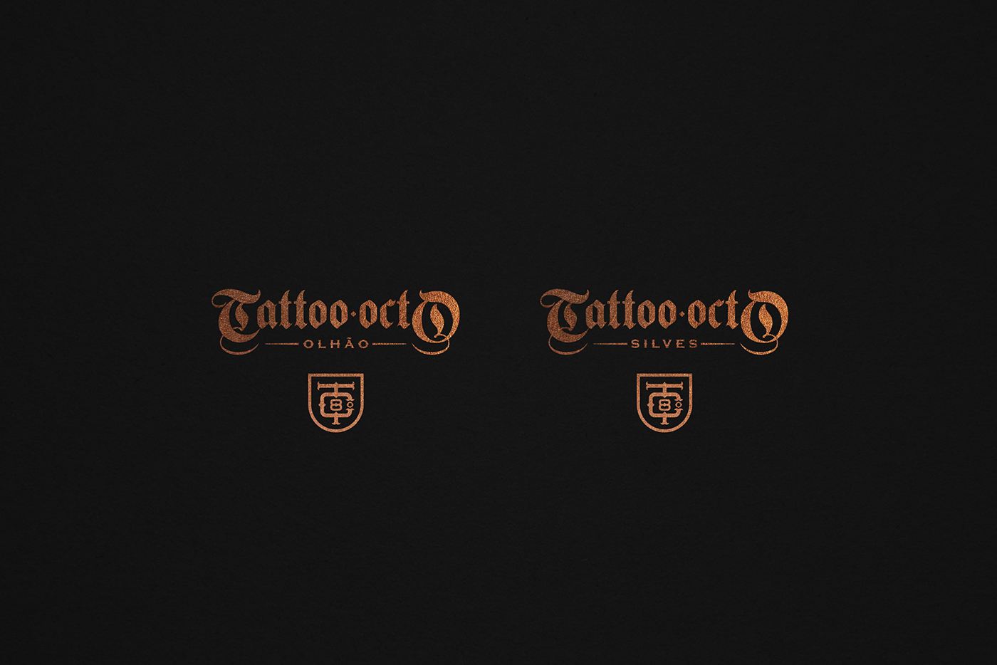 tattoo bronze copper black Pack Wax Seal octo Merch monogram gothic