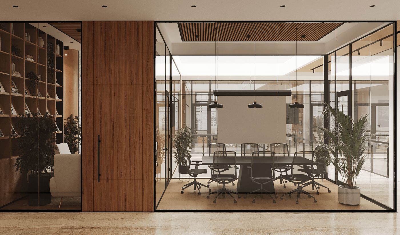 interior design  Interior architecture visualization 3ds max corona Render Office Office Design modern