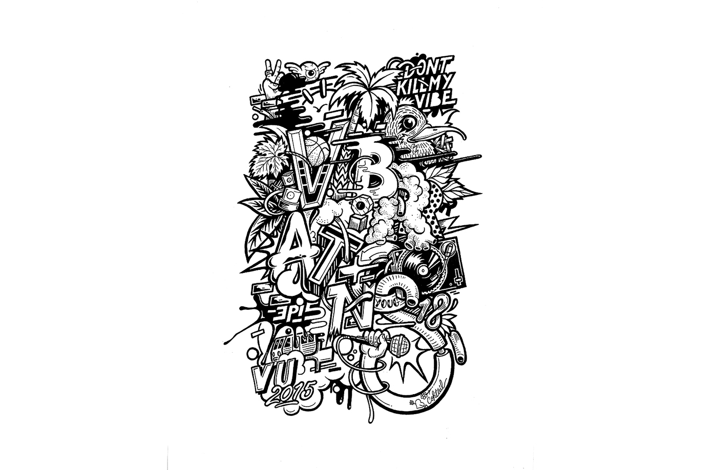 ILLUSTRATION  Graffiti bmx Bordeaux contest vibrationsurbaines