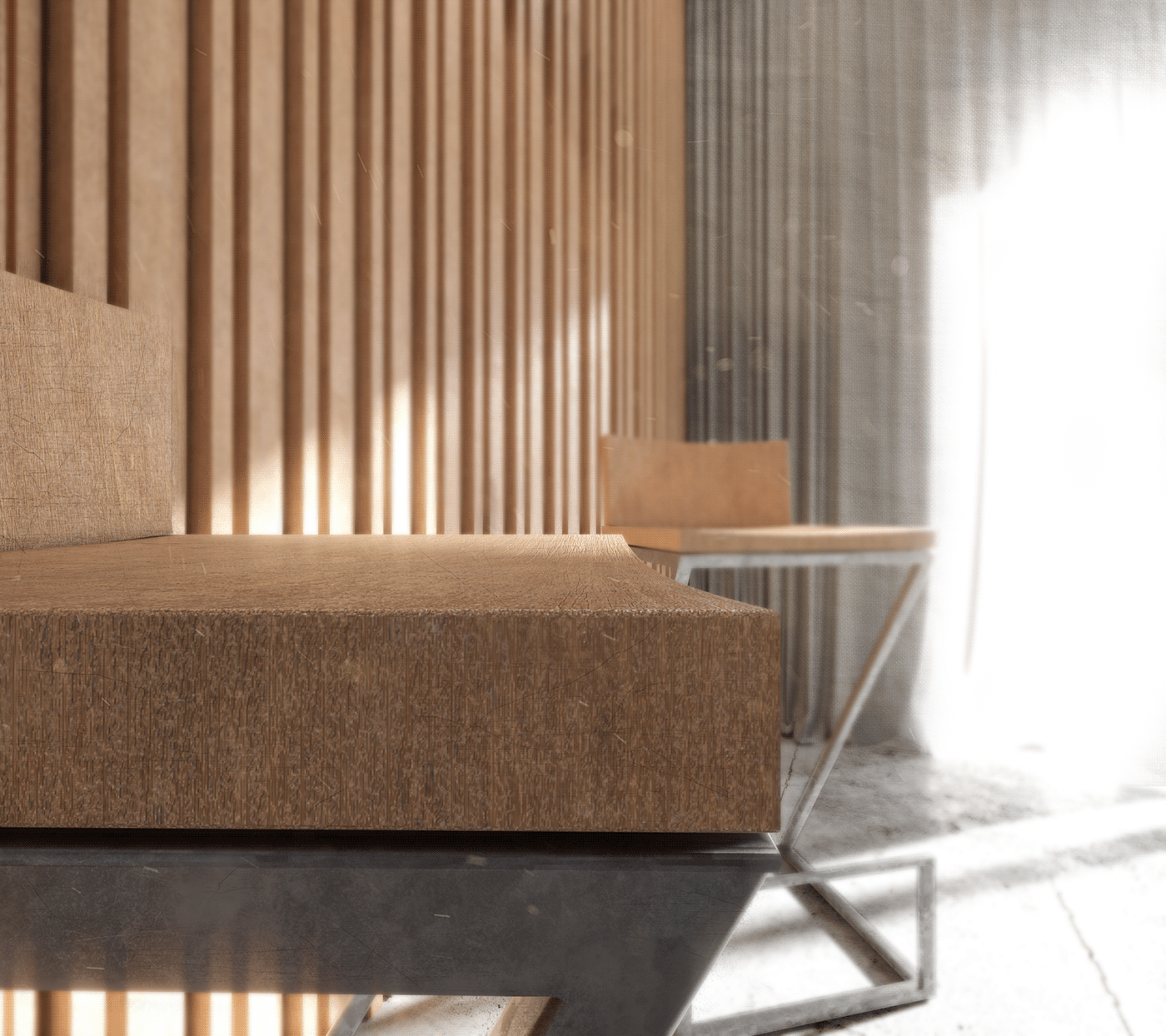 3D baldas CGI design furniture interior design  Render stool