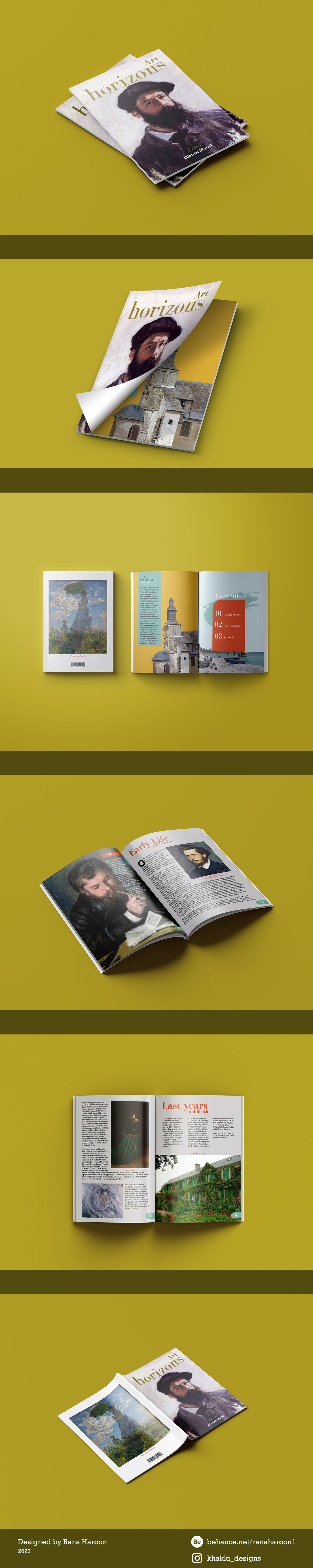 Magazine design artmagazine journal Magazine Cover magazine layout graphic design  A4 brochure Broucher Cover Art typography  