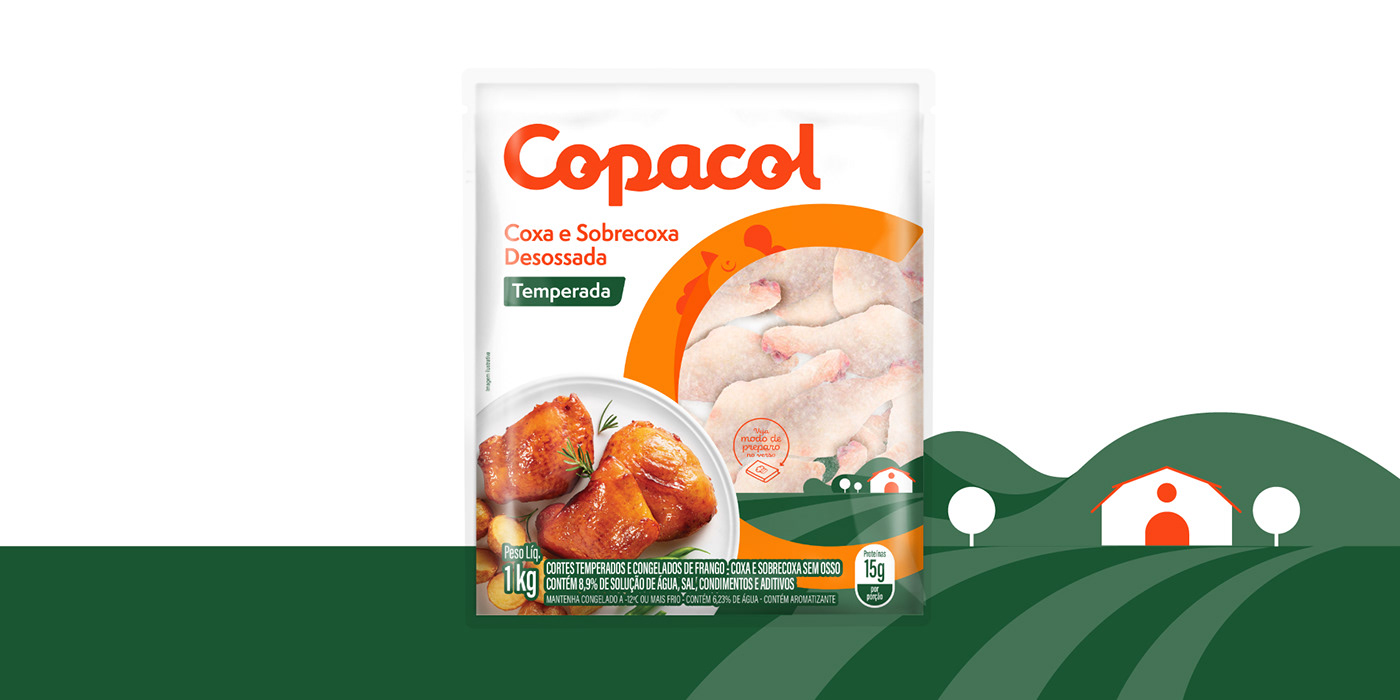 branding  chicken fish Food  Packaging plate rebranding