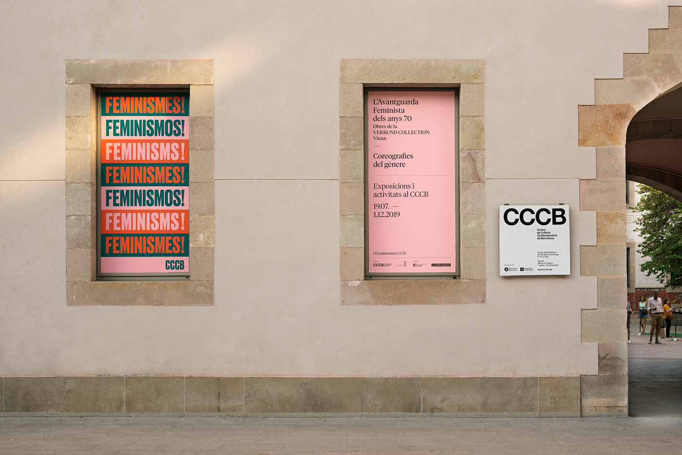 campaign art direction  feminism Exhibition  posters flyer merchandising colors cccb social media