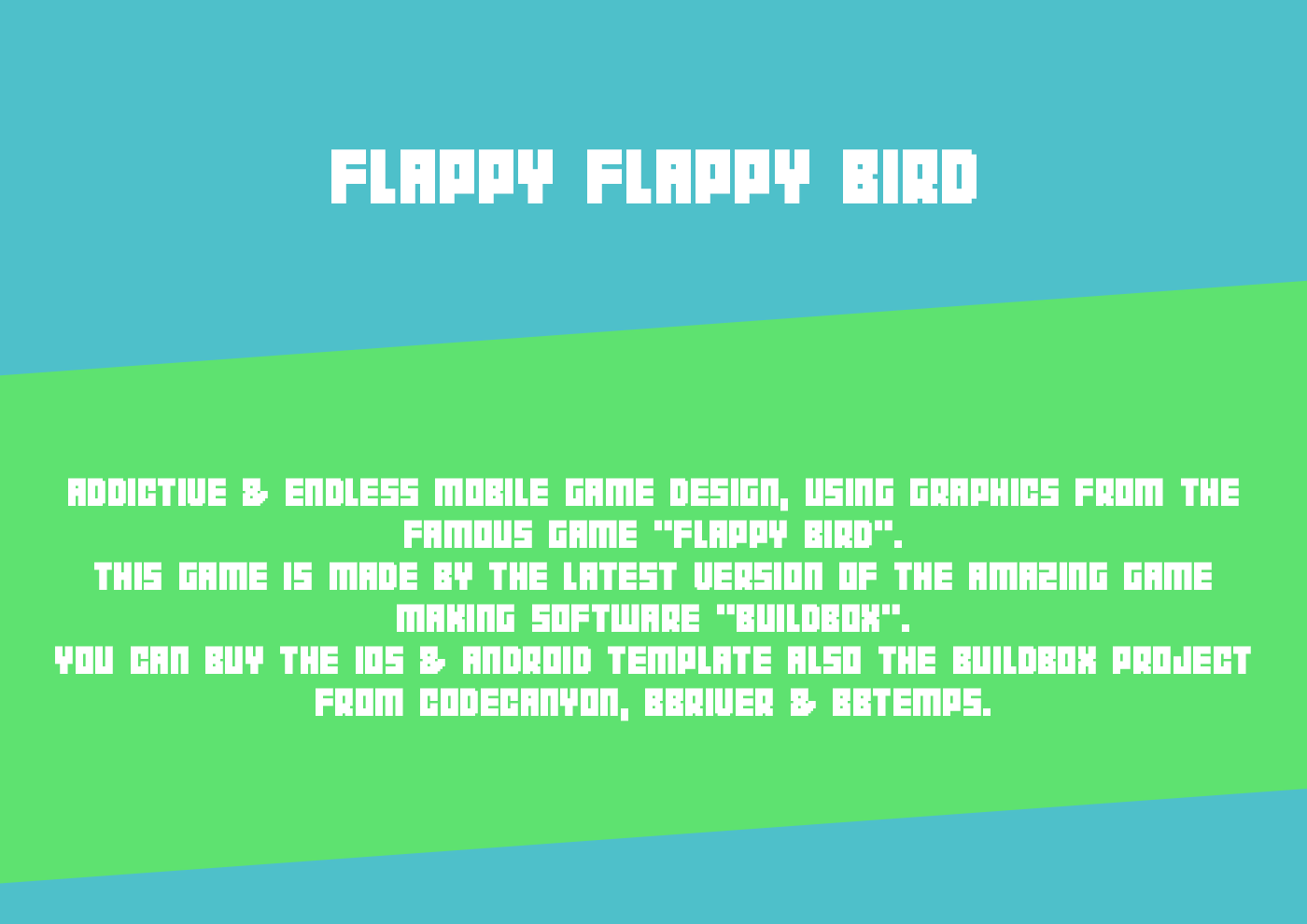 Buildbox Flappybird ios android mobile game design levels Game Assets reskin