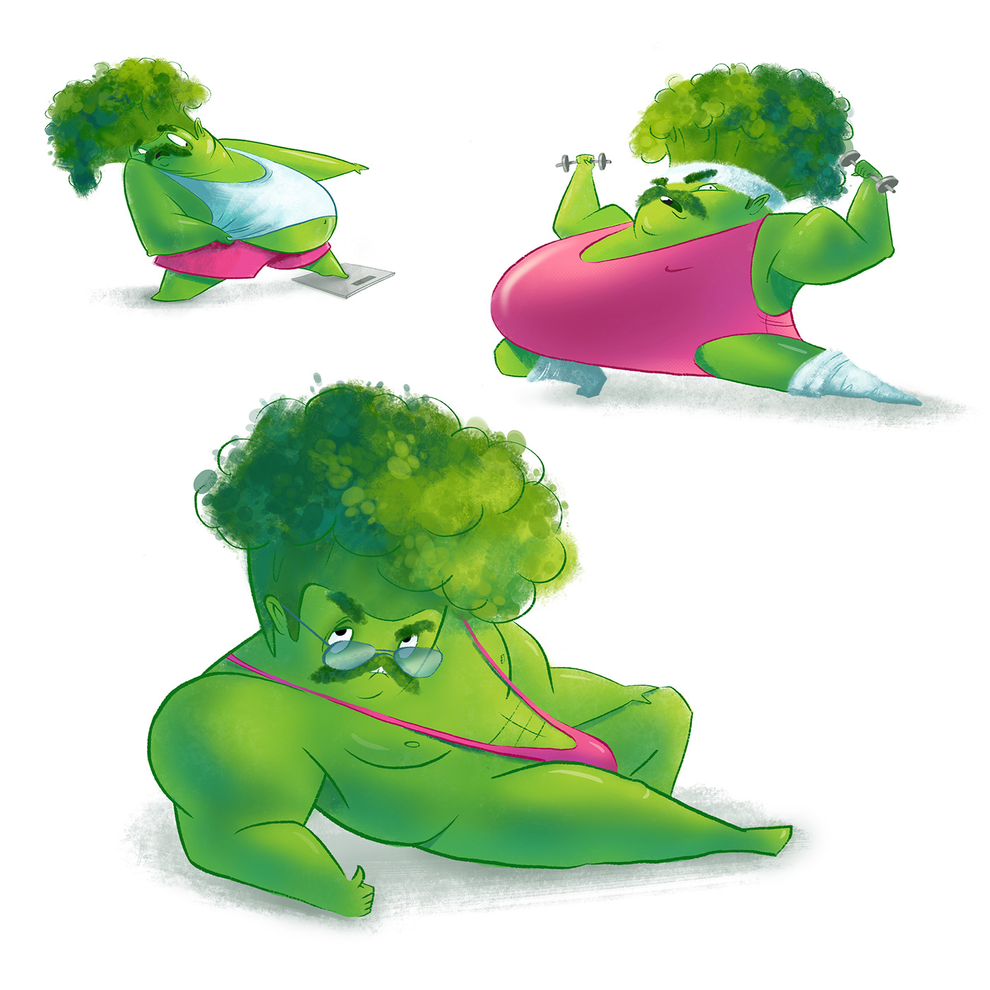 broccoli Character design  charaster fitness ILLUSTRATION  Mascot sports yourforestdream персонаж фирменный персонаж