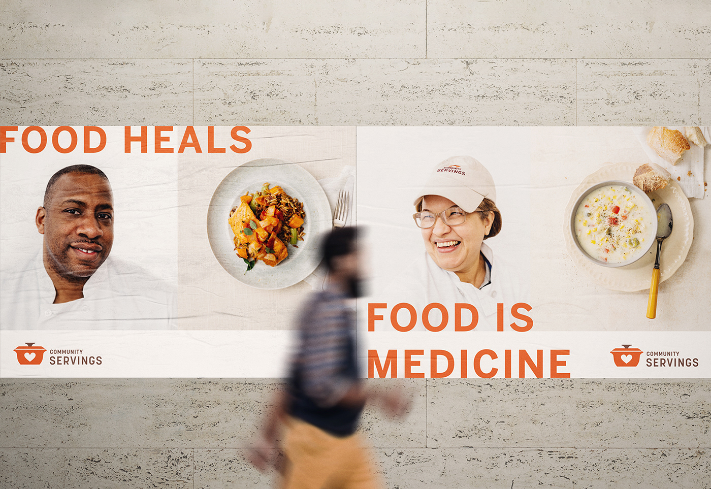 art direction  brand identity Food as Medicine food service Identity Design logo non-profit posters