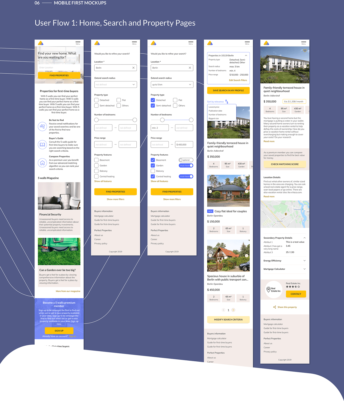 UI Case Study search Responsive