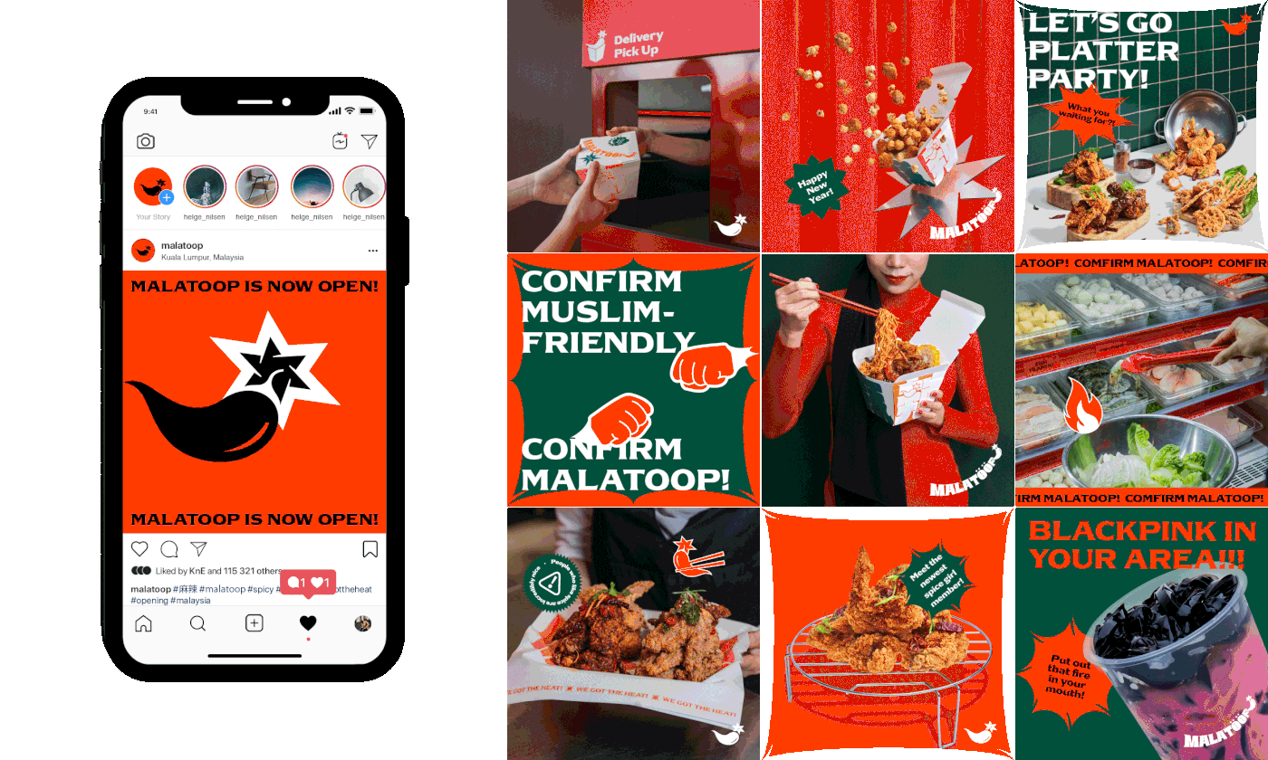 Branding design Branding Identity chinese Food  Logo Design muslim Packaging restaurant spicy visual identity