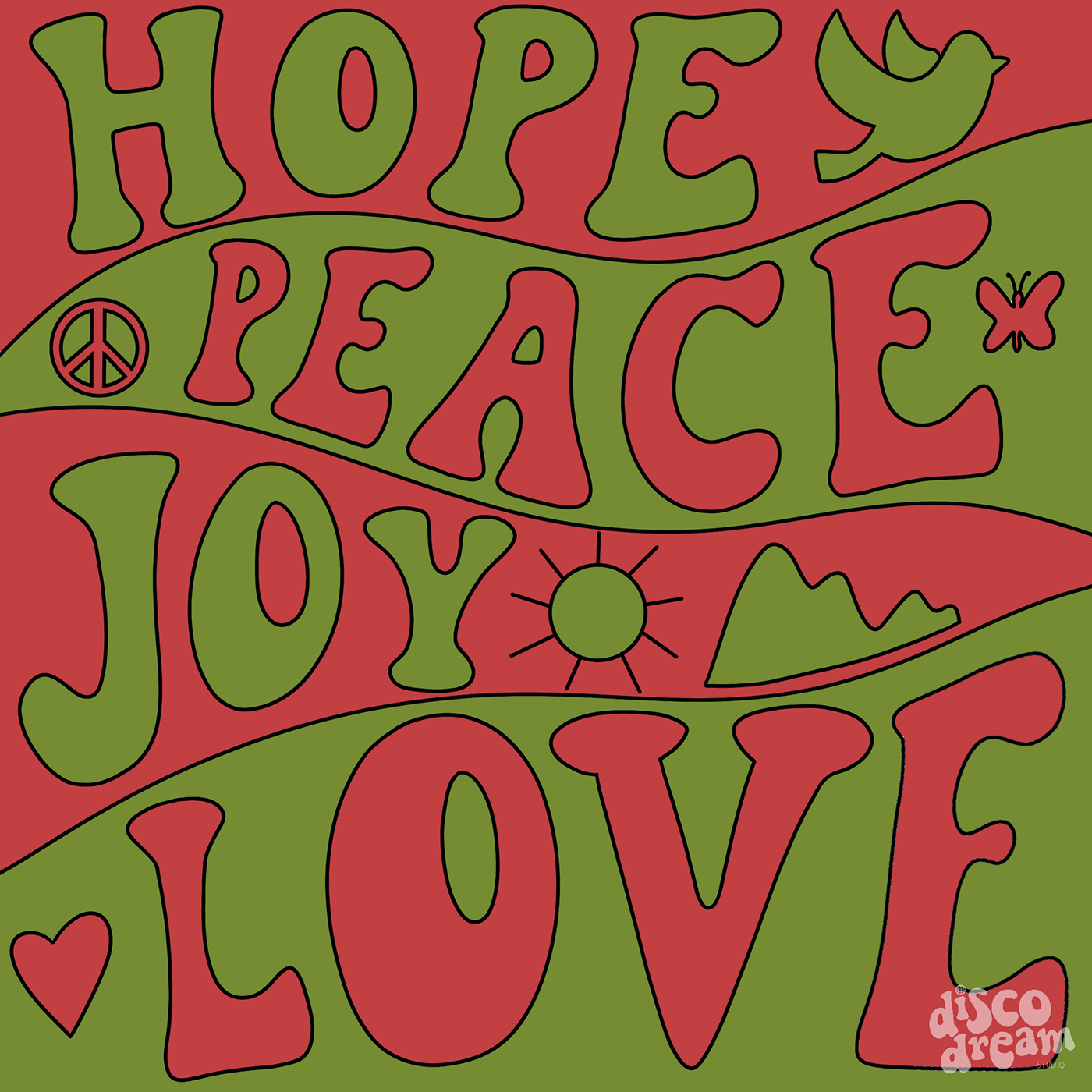 Advent Christmas holidays hanukkah typograhy ILLUSTRATION  Digital Art  lettering