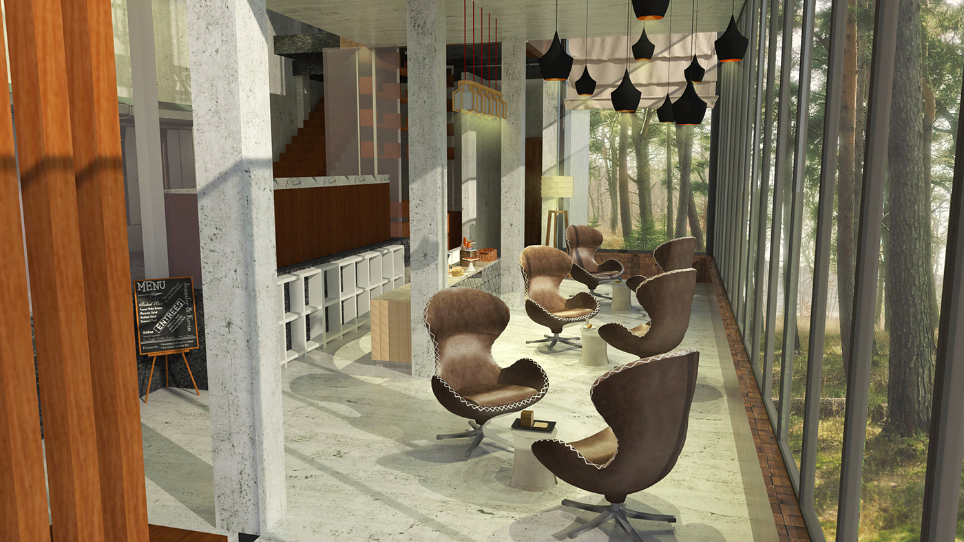 restaurant cafeteria reatil boutique bread Interior architecture design Workshop crafts  