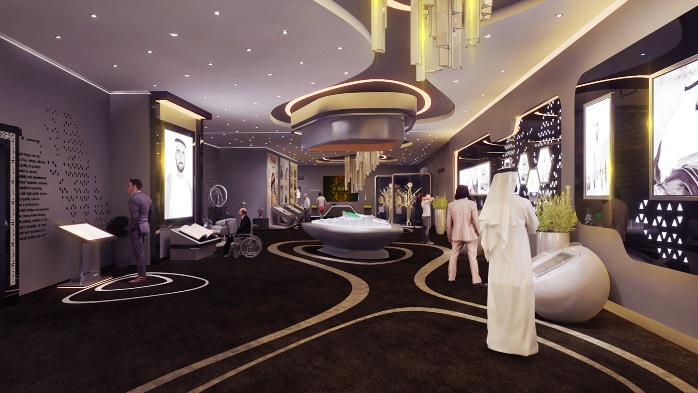 3D abudhabi Exhibition  expo2020 interior design  museum pavilion UAE Bahaa eldin Mohamed expo