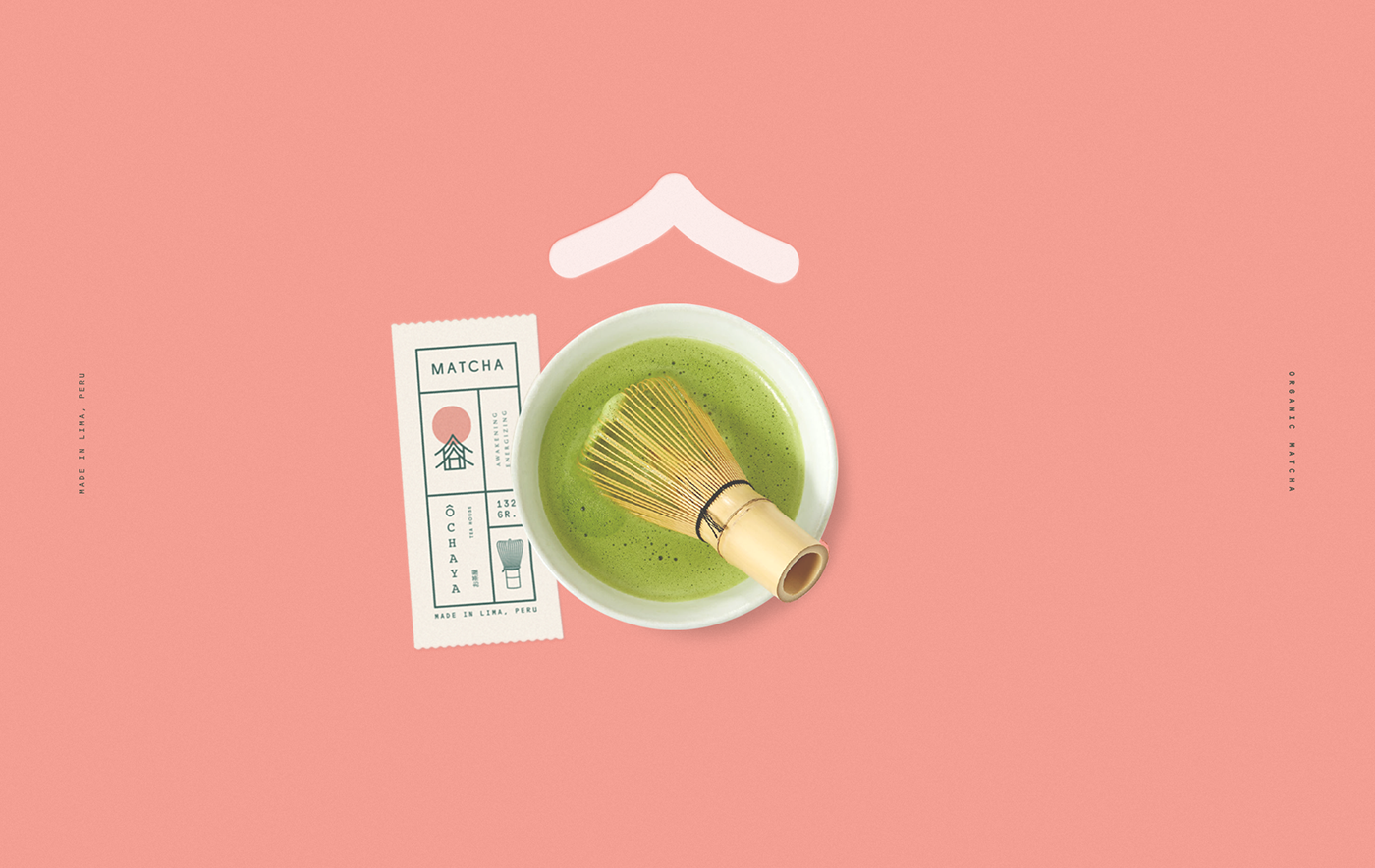 Packaging japan matcha Minimalism tea foodie relax Sun tea house energy drink