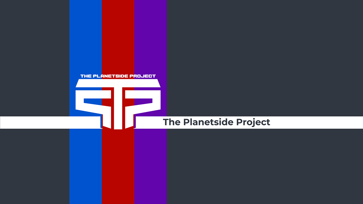 branding  design logo planetside 3D game Gaming