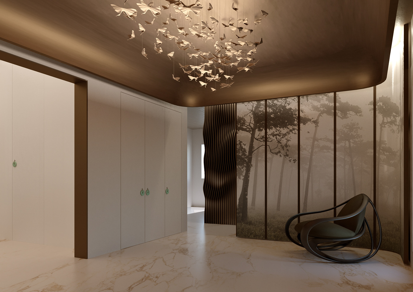 corona luxury Giorgetti Interior design wood bedroom living lounge