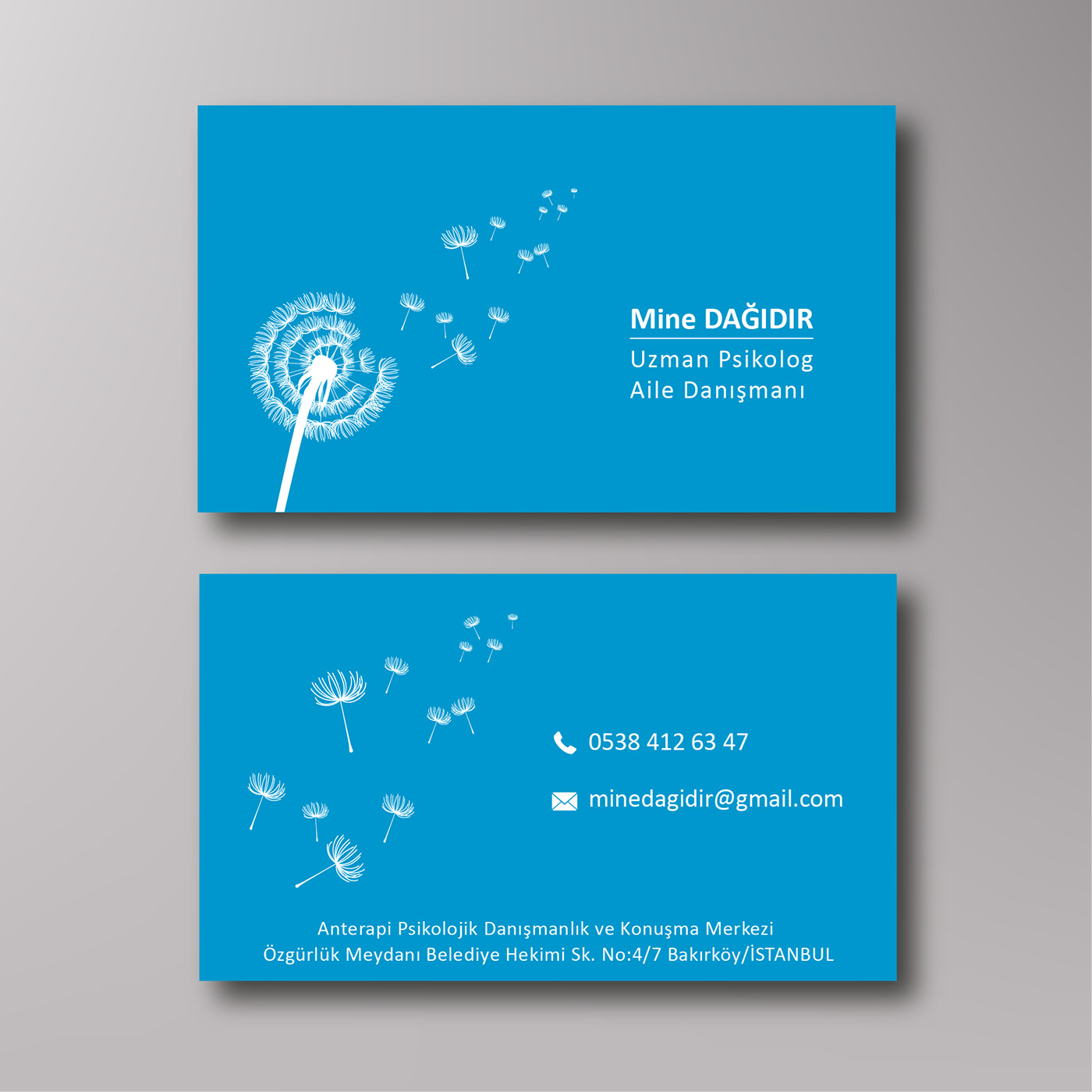 businesscard design blue