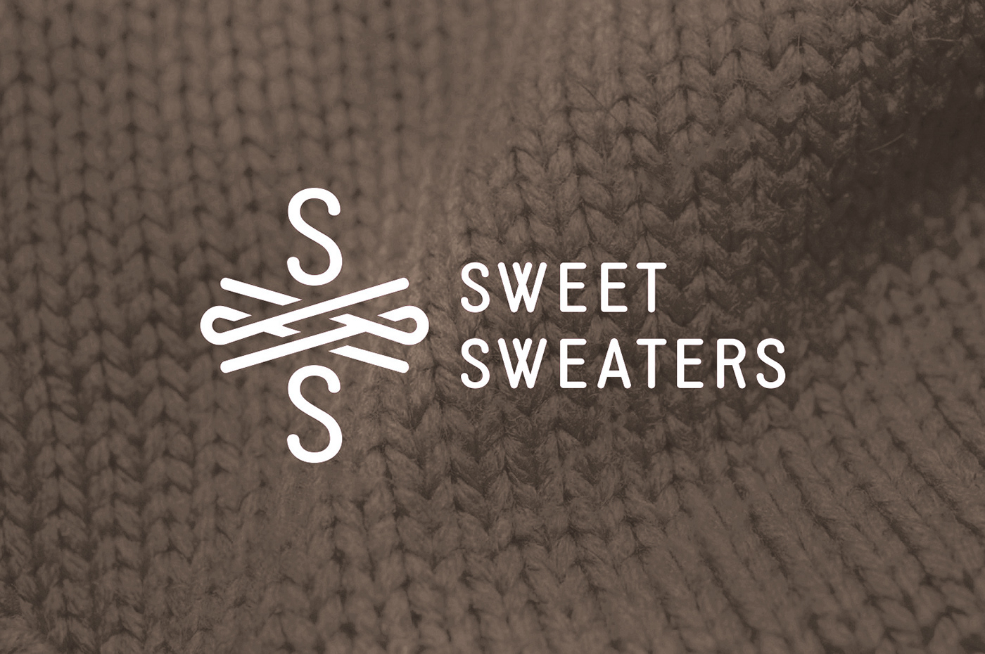 knitted Clothing logo symbol handmade brand