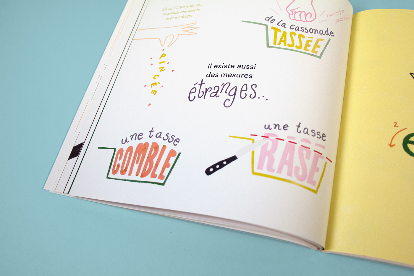 ILLUSTRATION  children book livre pour enfant Livre Jeunesse cuisine lettering typography   Typographie color Jeunesse