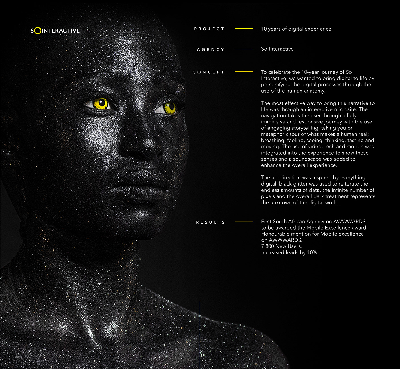 digital Website motion video UI animation  Photography  design black yellow