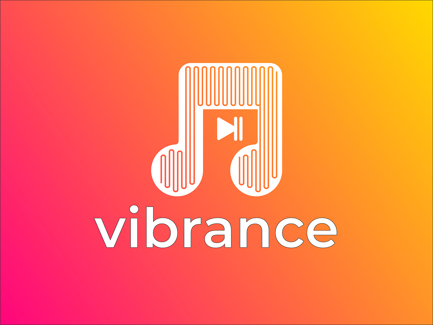 logo brand identity Logo Design visual identity brand Logotype music app pixclution vector vibrance