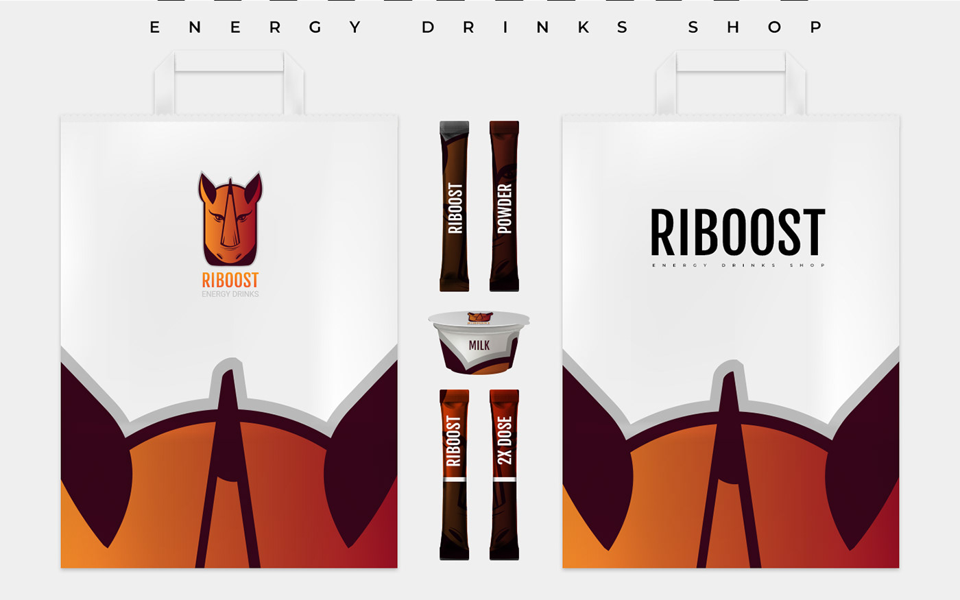 branding  logo designer drink energy Packaging mark identity boost power Label