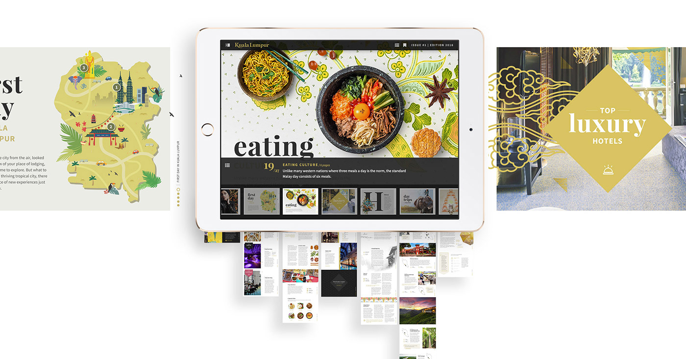 iPad Magazine ux UI app kuala lumpur magazine interactive user experience Interface