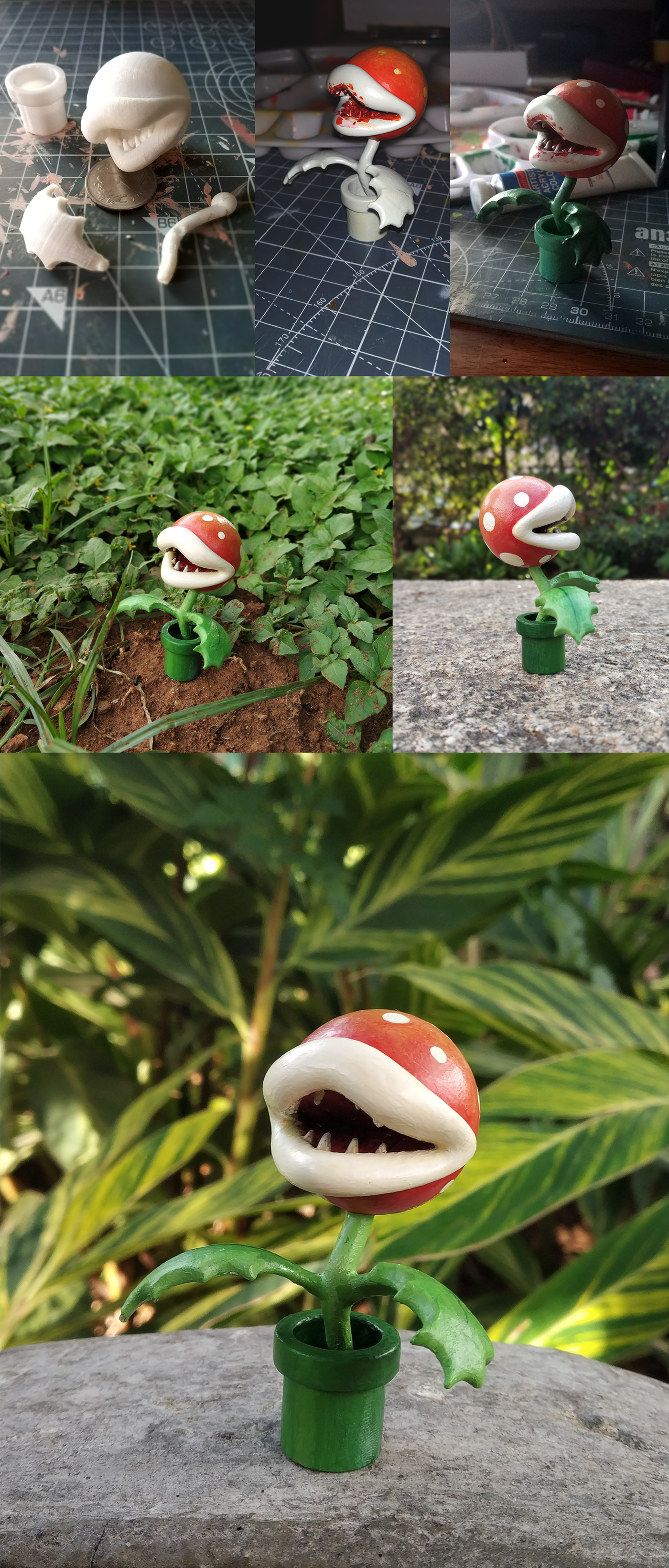 Piranha Plant mario Nintendo toys Fan Art video game pitcher plant Retro iconic game
