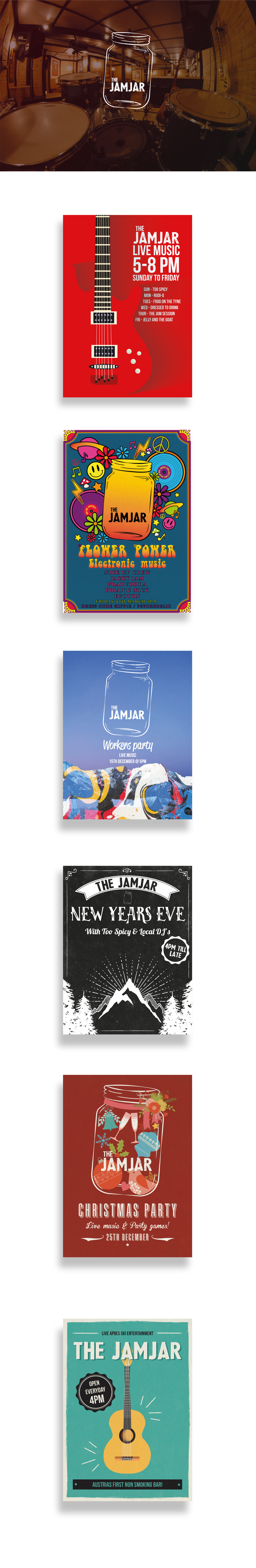 branding  bar JamJar graphic design  poster leaflet austria Photography  logo Event