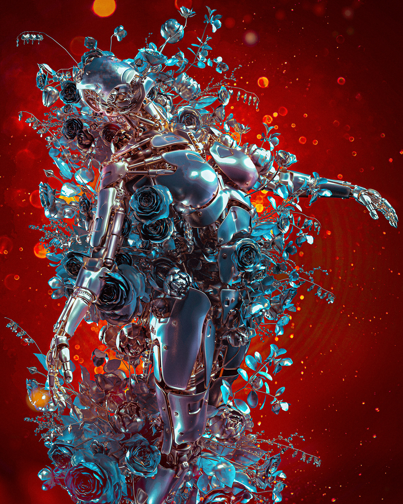 3dart art BakaArts blender cinema4d cyber Cyberpunk future Nature robot