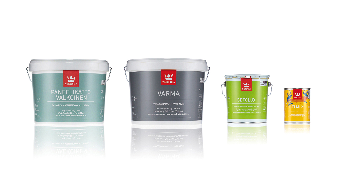 Pentagon Design Paint packages tikkurila colors Retail identity