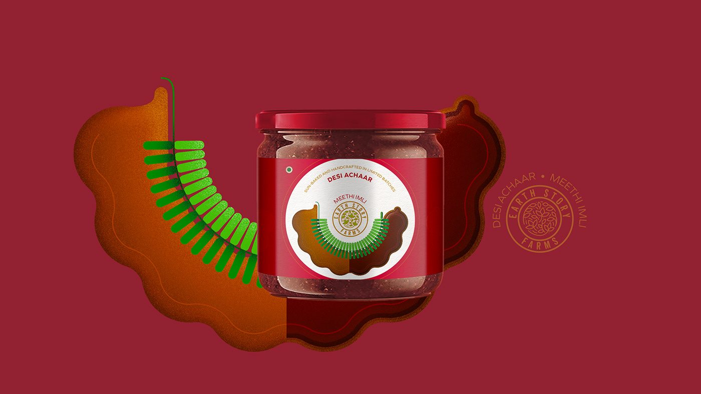 design Food  graphic design  ILLUSTRATION  jar label design Packaging pickle conceptual unpublished work