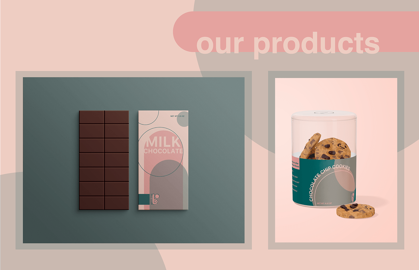brand identity business Ice Cream Packaging minimalist Organic Design package design  Pink and green raspberries sp23portfolio Sweet shop