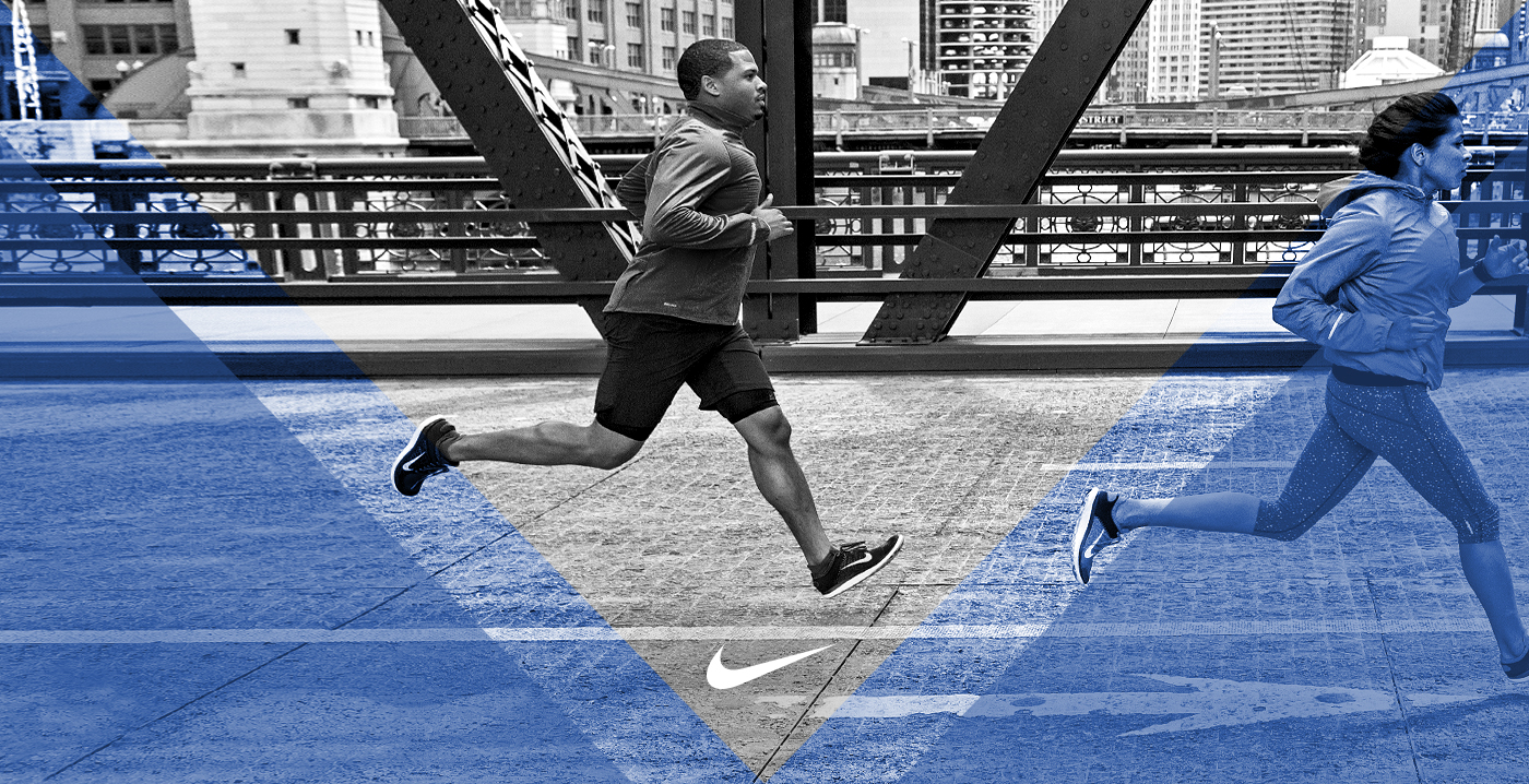 Web Design  Nike Marathon running chicago san francisco case VOLT red blue