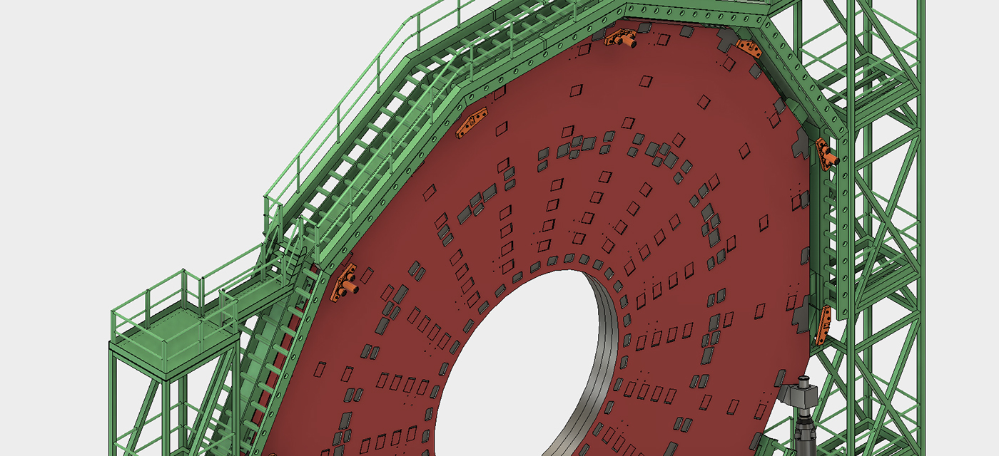 3D model fusion 360 Autodesk LHC CERN cms Muon Detector physics science