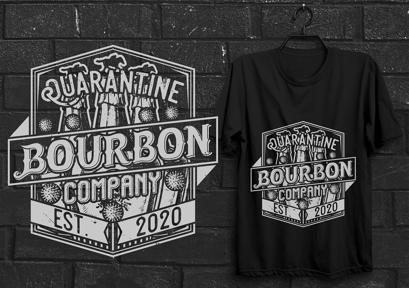 bourbon boudoir Quarantine quarantine art t-shirt T-Shirt Design Clothing fashion design bourbon street quaratine