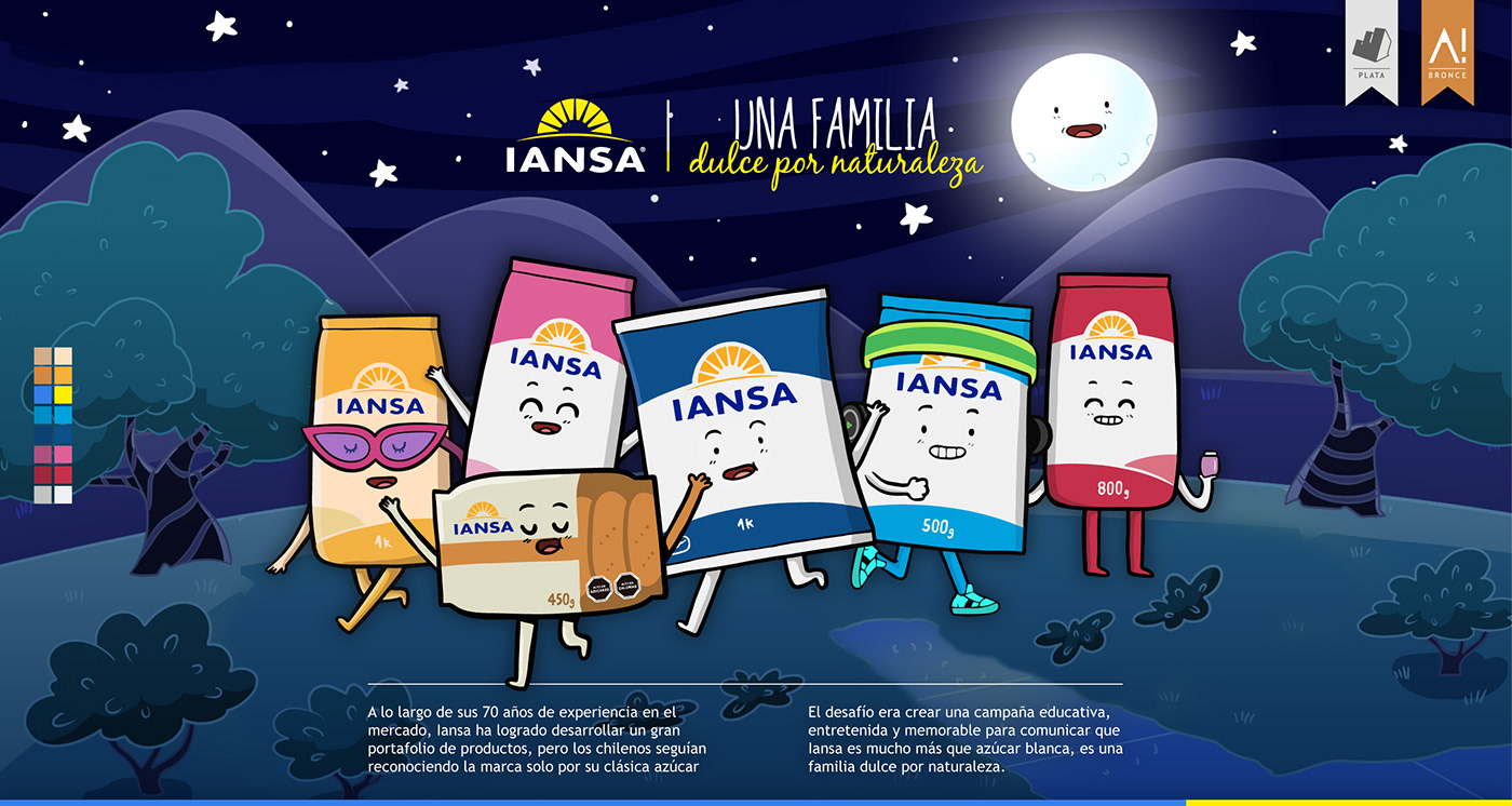 ACHAP azucar familiadulce Iansa jingle sugar 2D animacion animation  Campaña