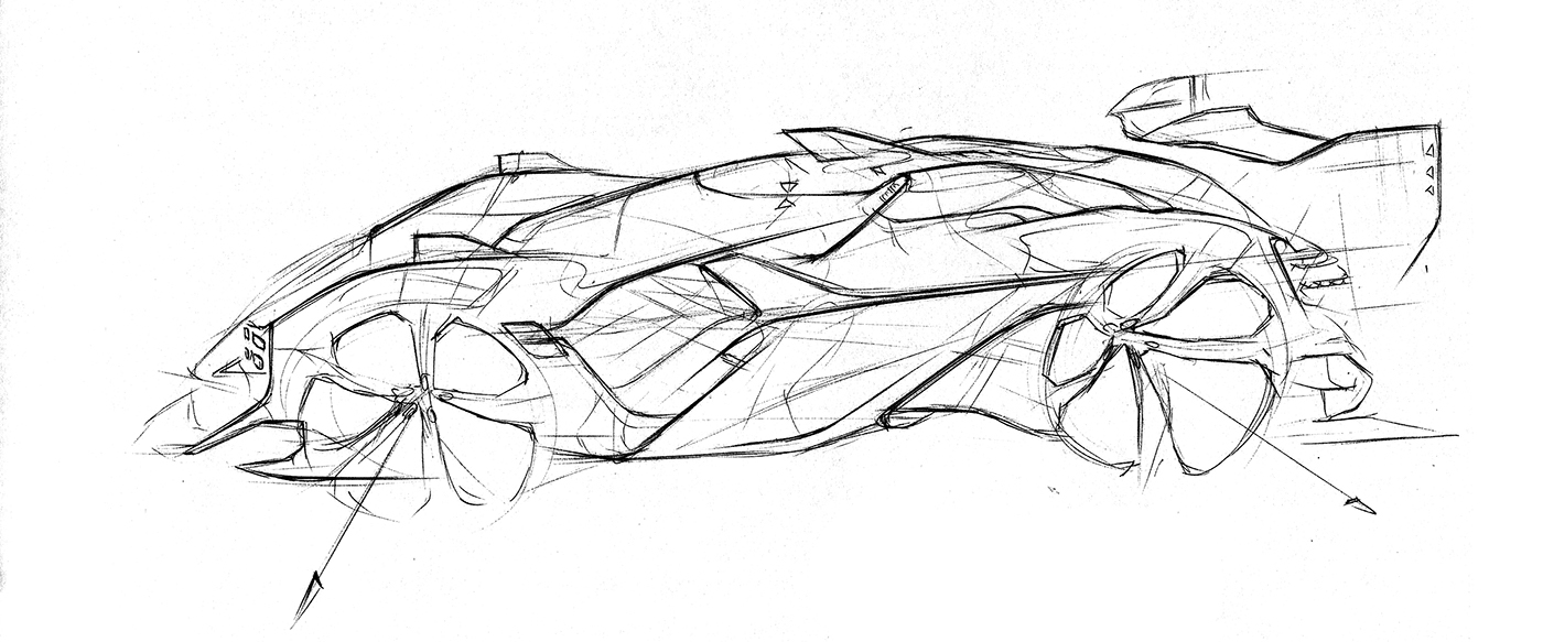 Transportation Design sketching design cardesign concept Supercars