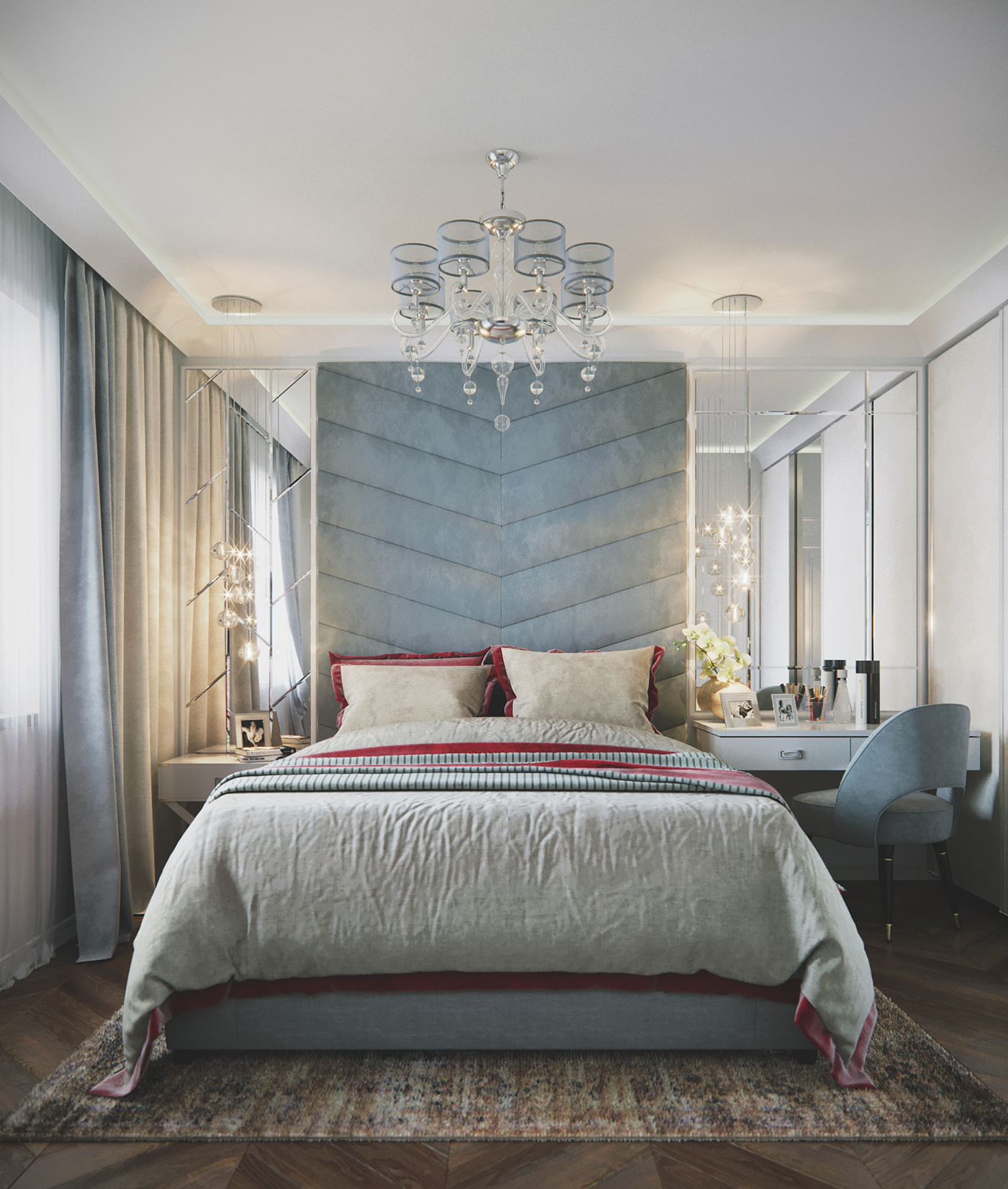 visualization bedroom design Interior Render дизайн визуализация интерьер дизайн интерьера спальня
