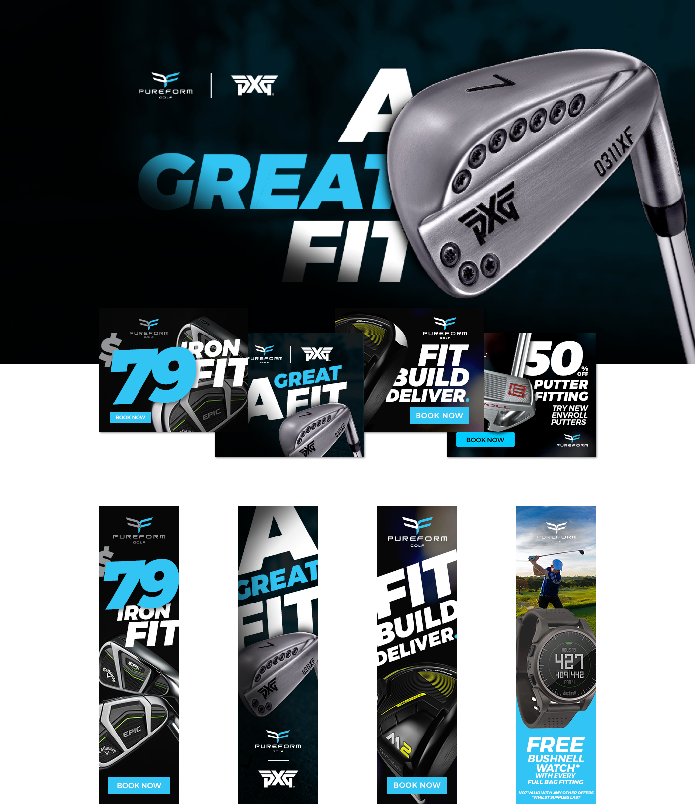 golf Advertising  facebook display ads social media clubs Web Design  web development 