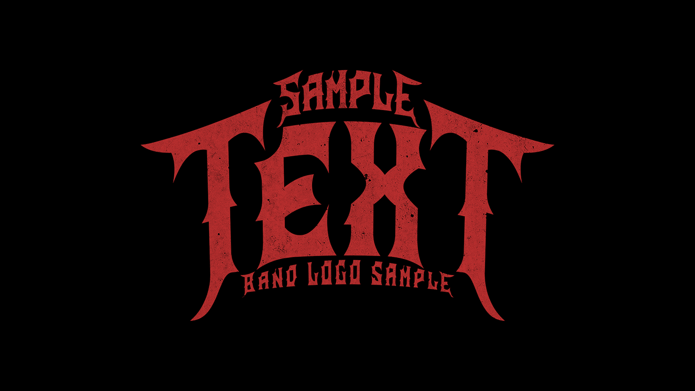 typography   fonts heavy metal rock logo rock band music branding  font logo mirror