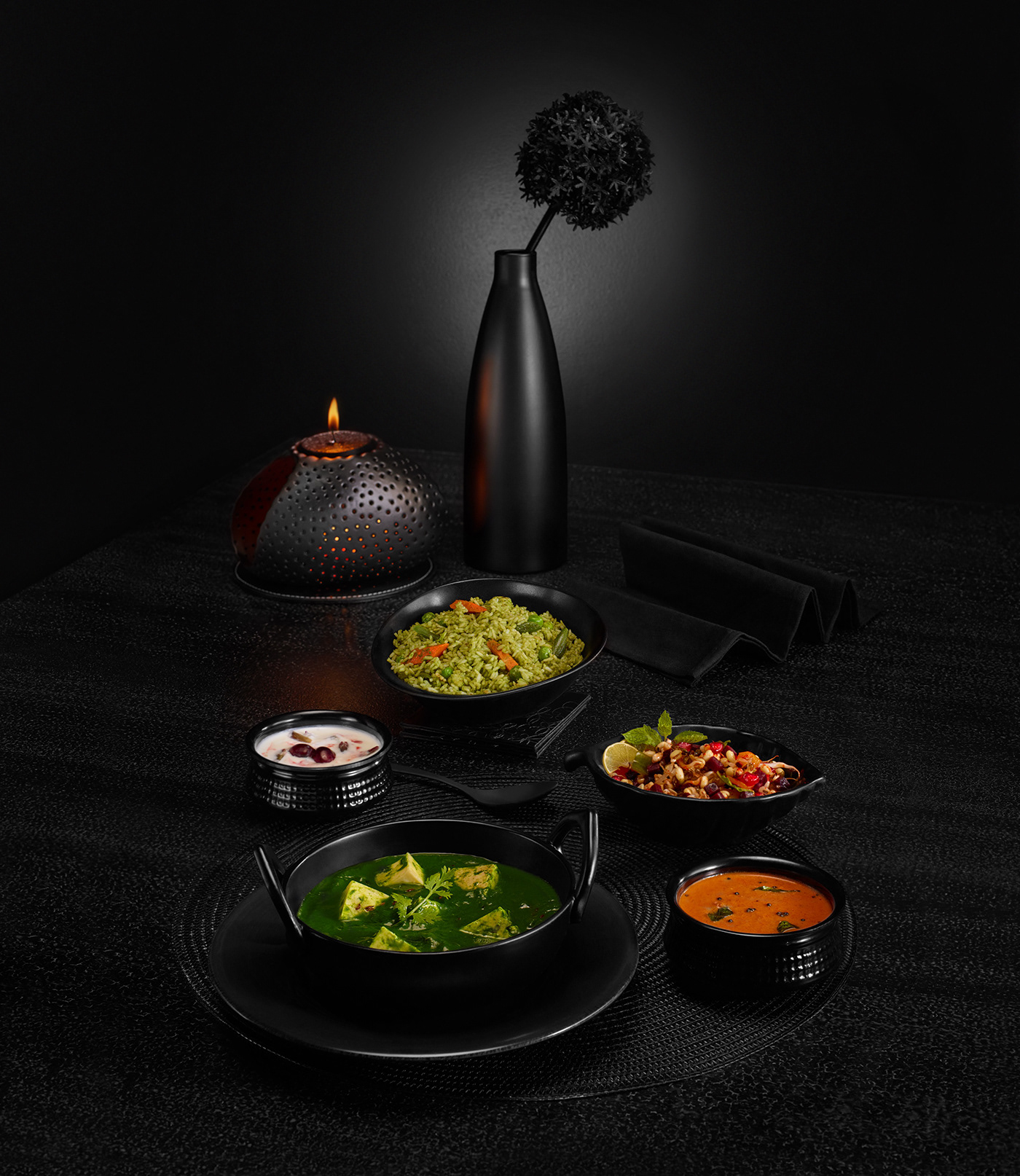 Health Food  food styling food photography MUMBAI all black Prop Styling