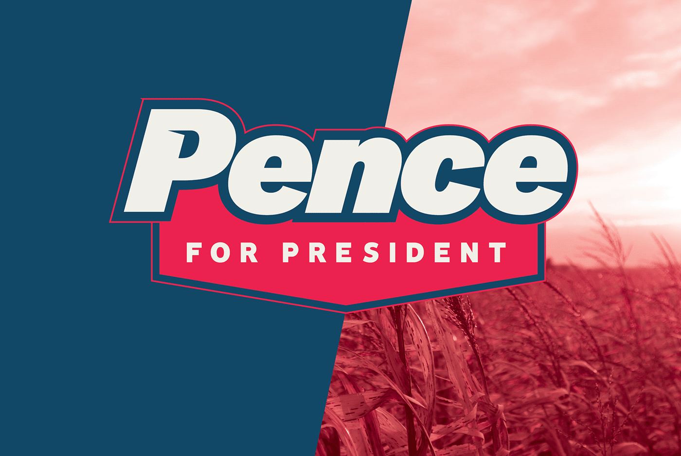 campaign Election pence political political design political logo politics president Presidential vote