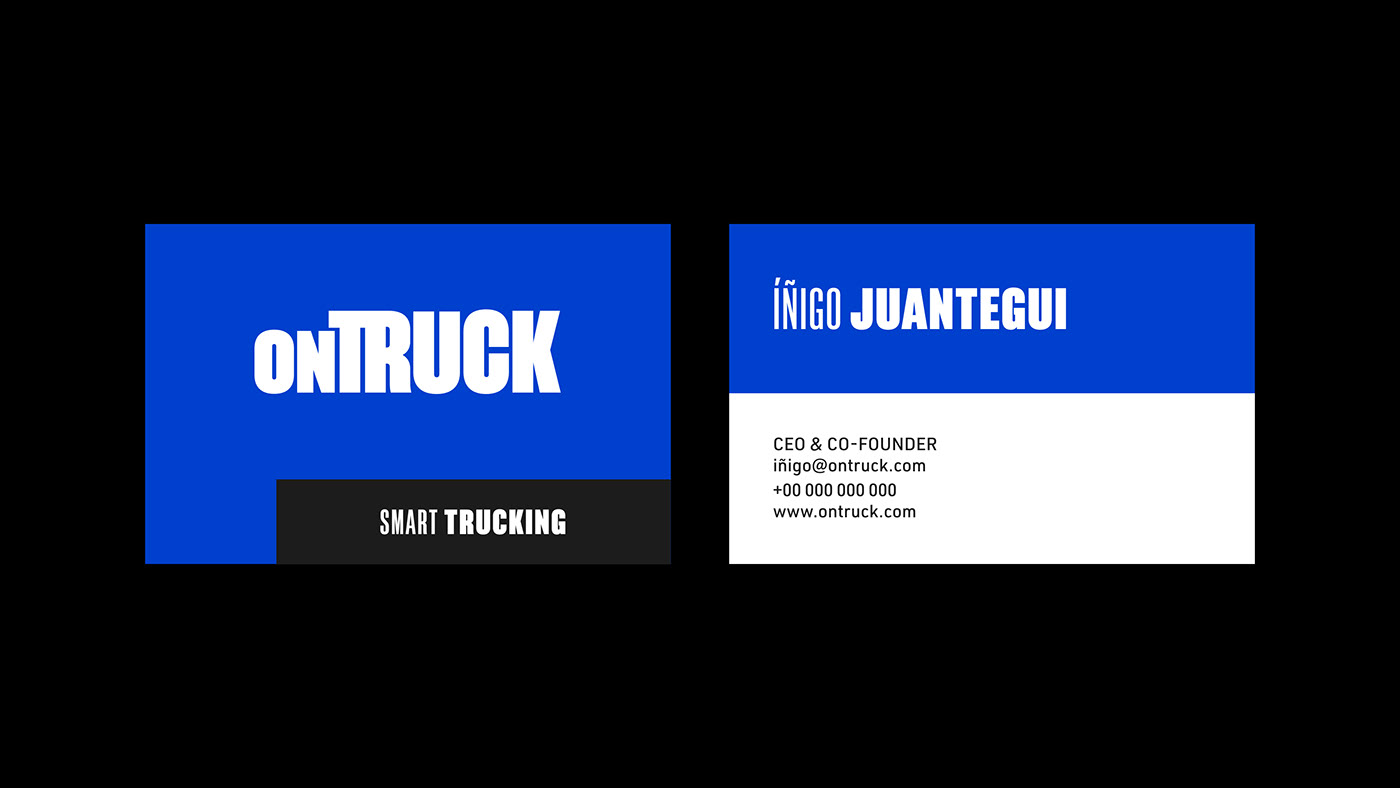 blue branding  identity logo Truck typography   visual visual identity Web Design 