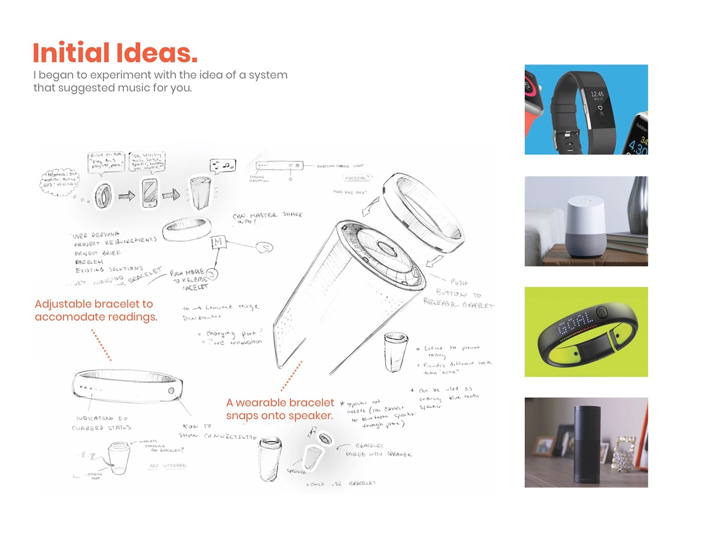 Wearable speaker Audio Electronics industrial design  product design  Consumer goods bracelet