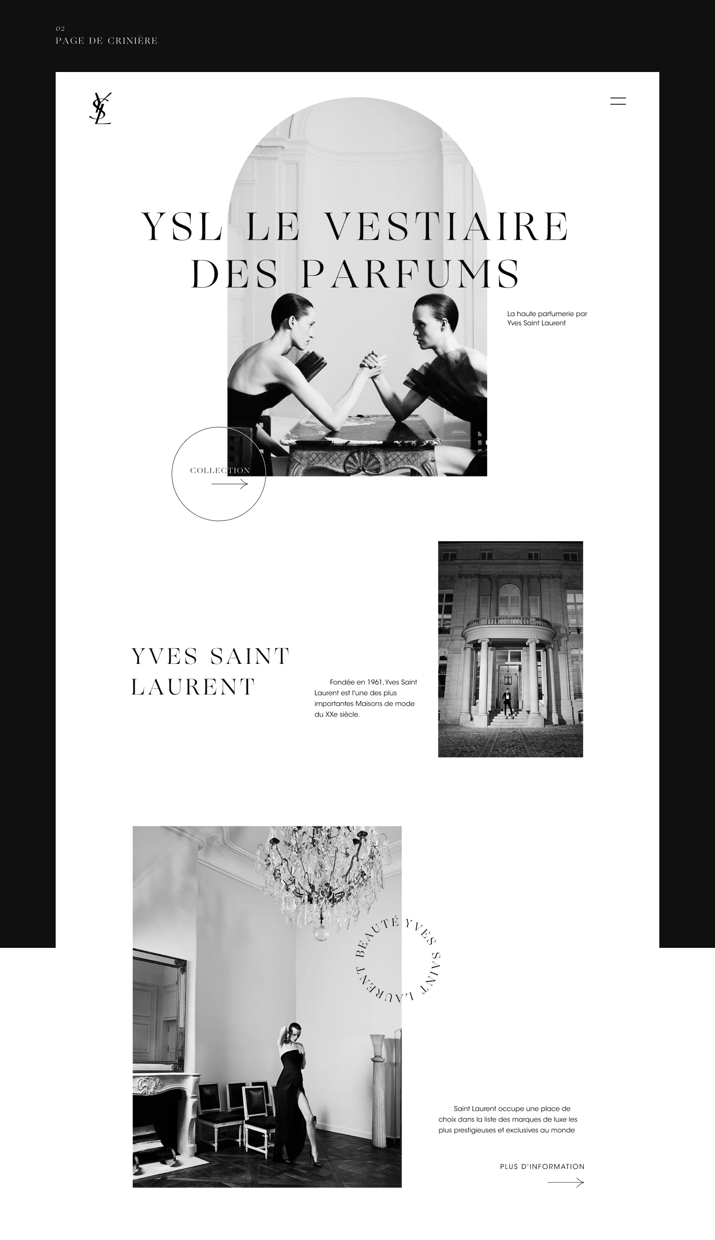 Ecommerce parfum promo saintlaurent uxui ysl saint laurent shop store Website