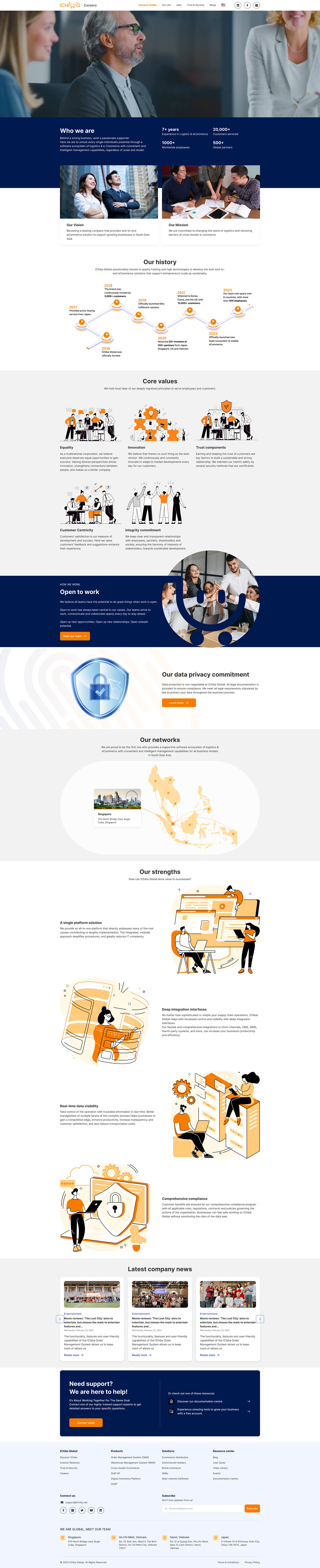 DesignWeb company discovery career landing page ui design Figma