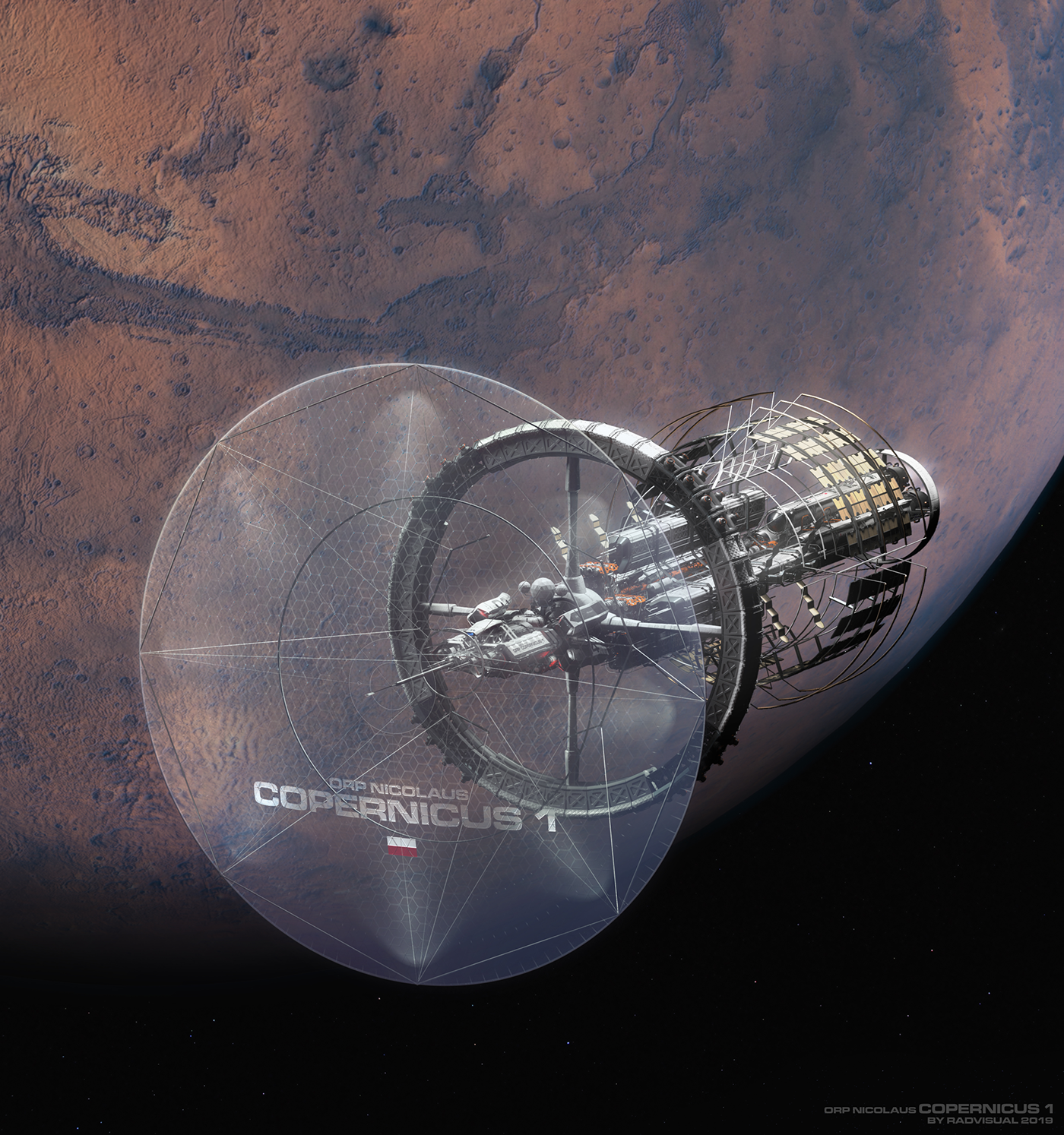 spaceship science spacecraft Space  nasa Render copernicus ship earth planet
