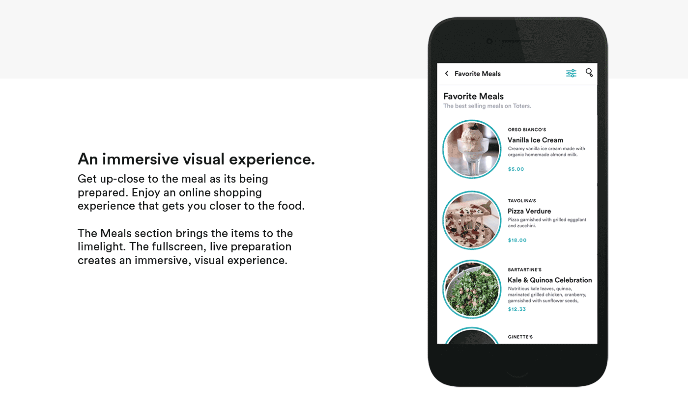 UI ux ios Mobile app menu Food  delivery minimal food photography
