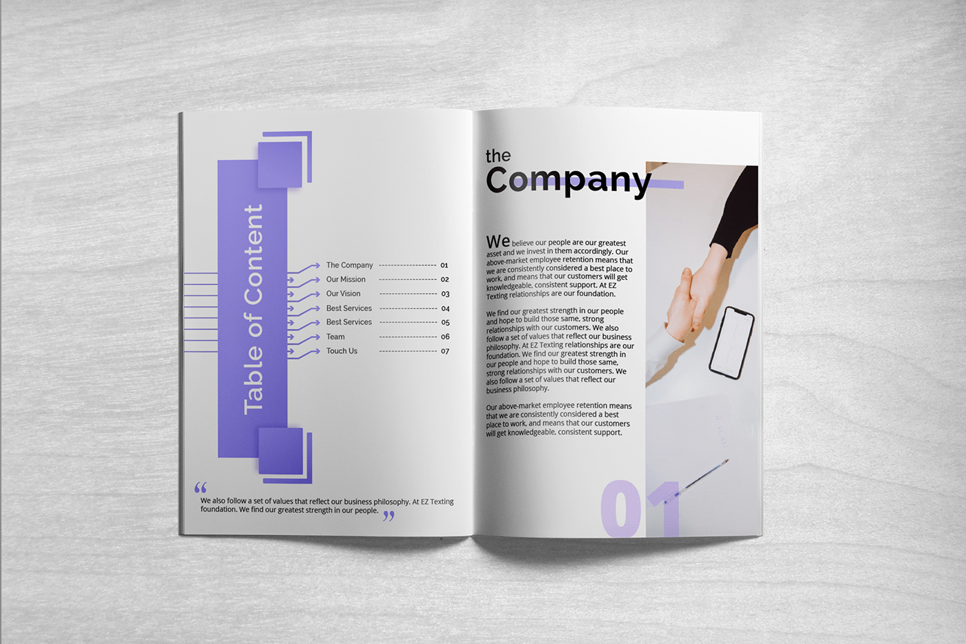 colorful profile Company Brochure company profile Creative Brochure annual report Booklet business card catalog letterhead report