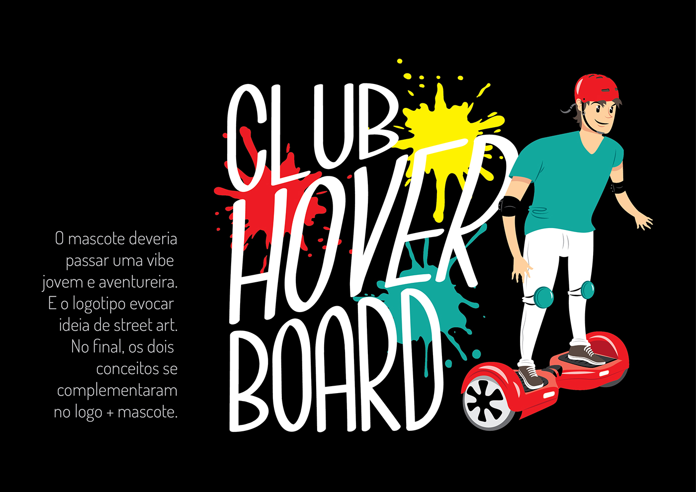 hoverboard sports Street Graffiti Young radical Shopping Mascot